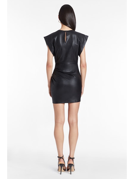Edrina Faux Leather Dress