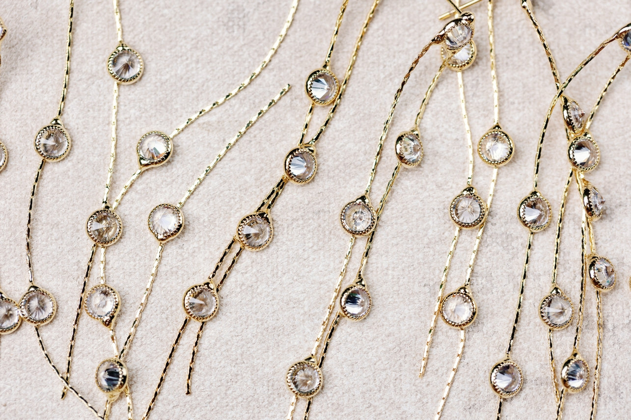 Gold and Crystal Drops