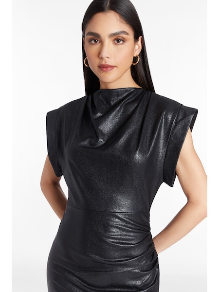 Edrina Faux Leather Dress