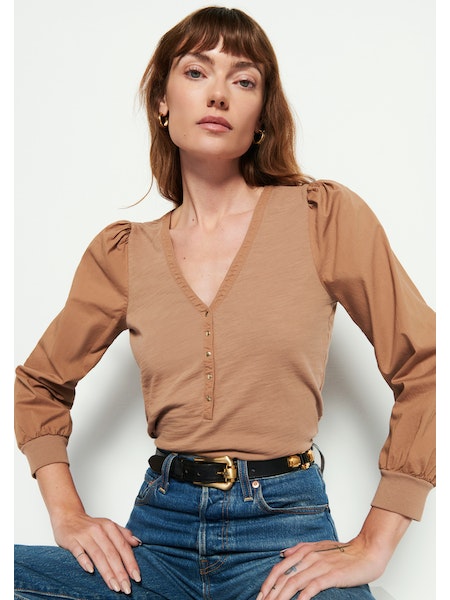Ivy Feminine Snap Henley