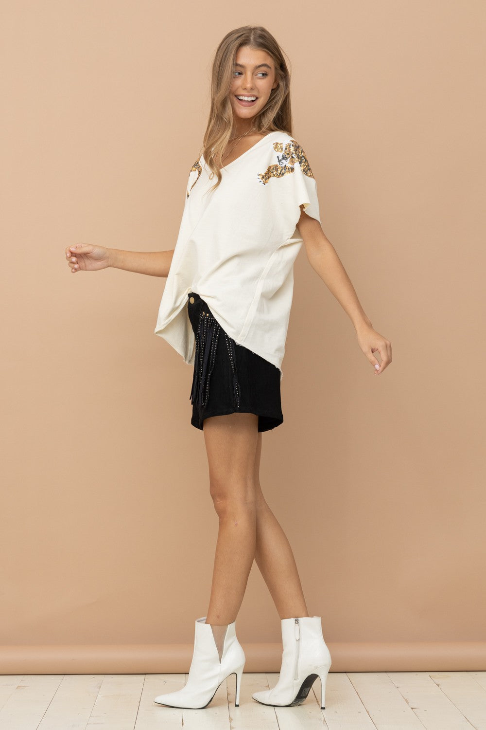 Sequin Tiger Tee