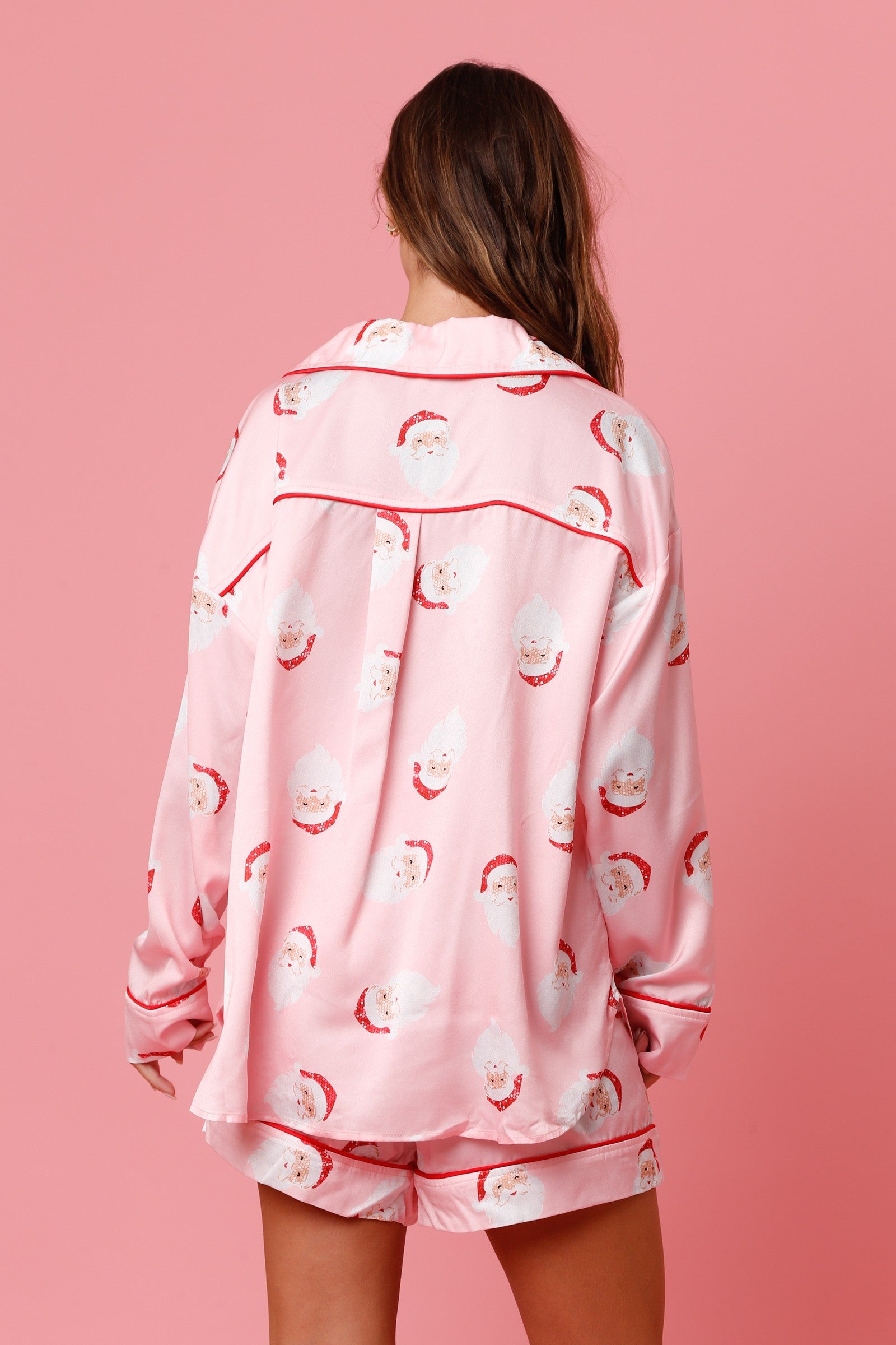 Santa Printed Pajama Set