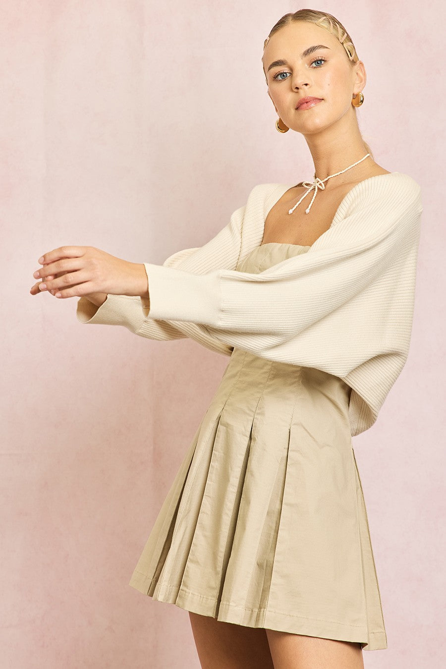 Katerina Ribbed Knit Bolero