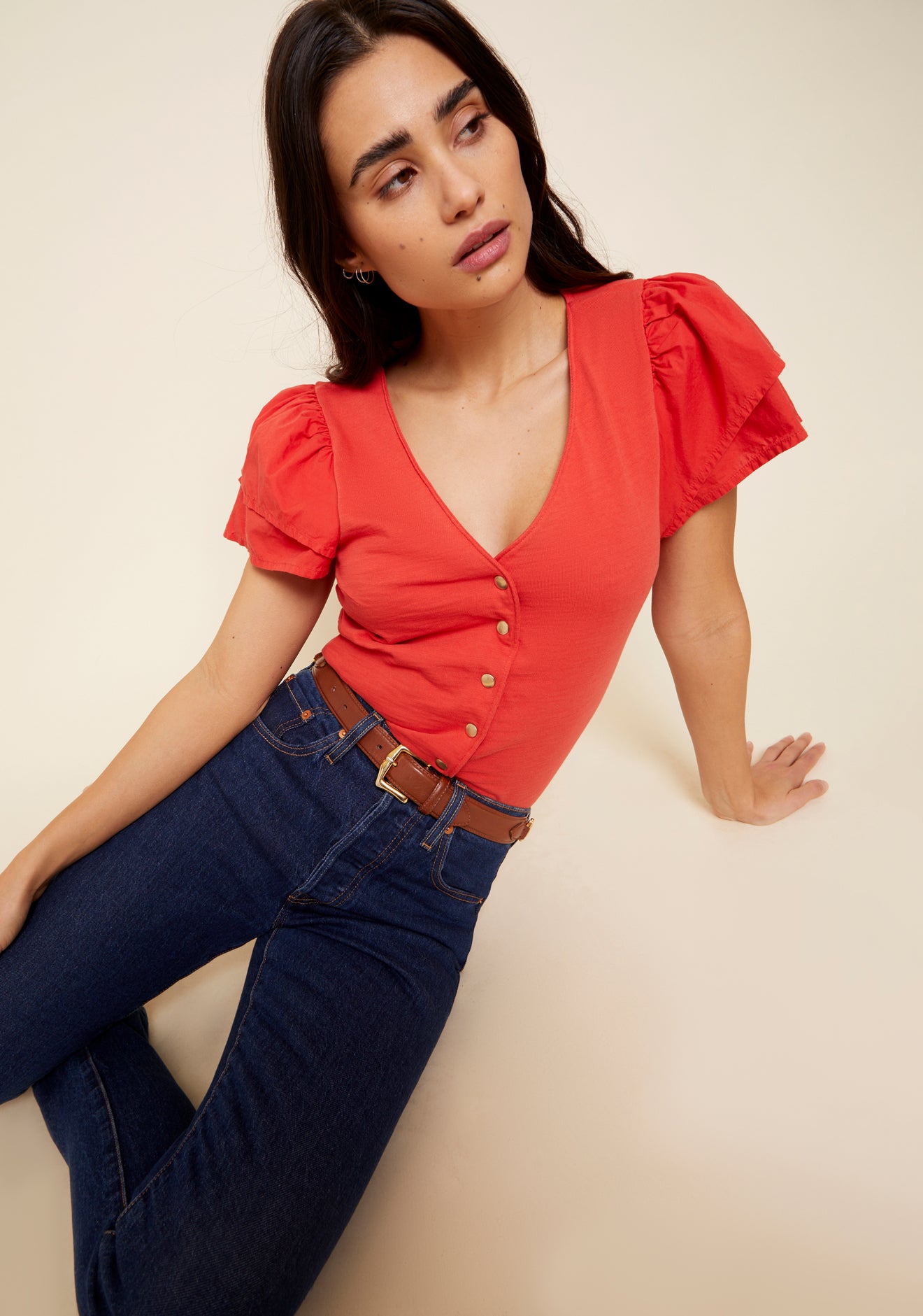 Maria Femme Snap Top