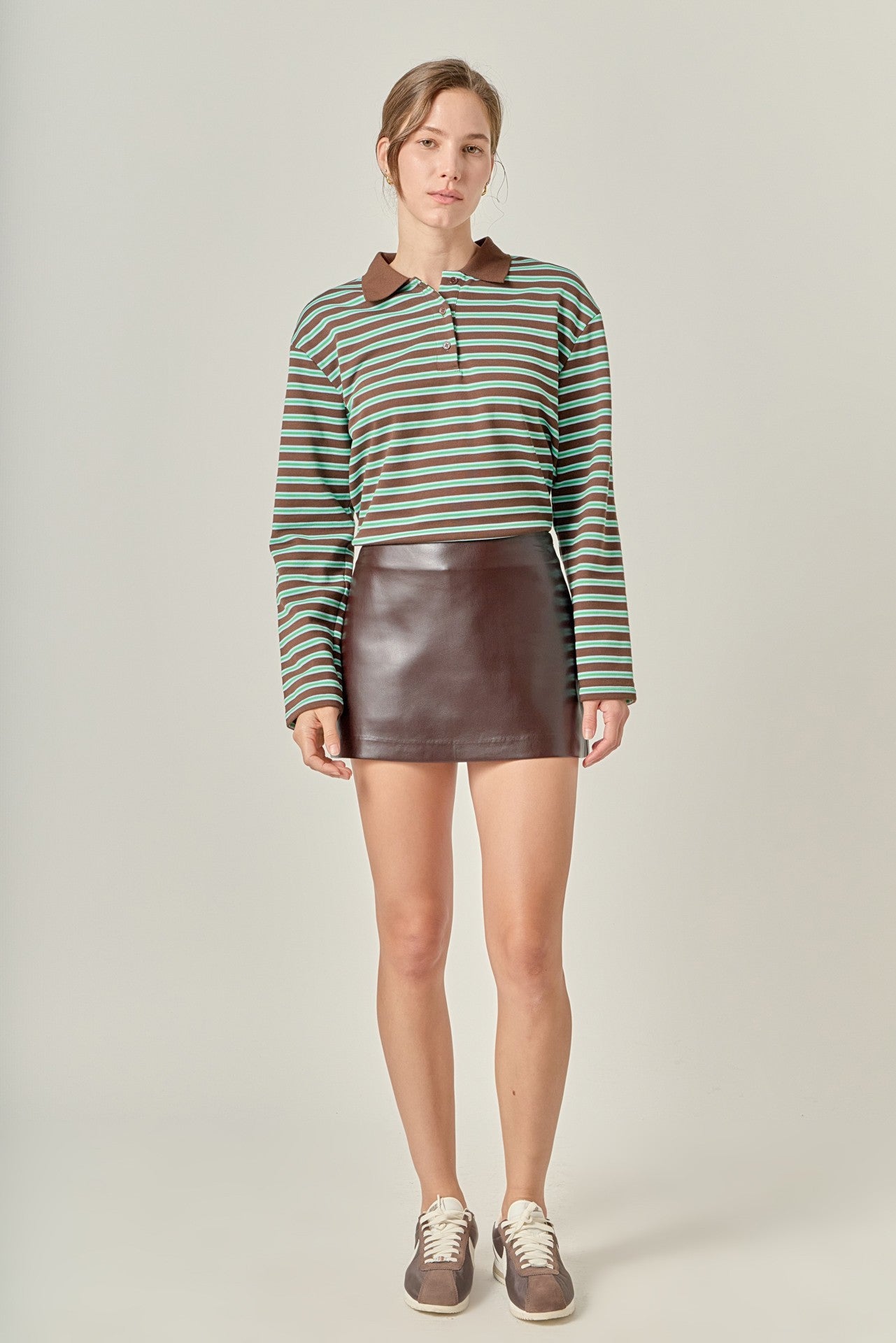 Charley Faux Leather Skort