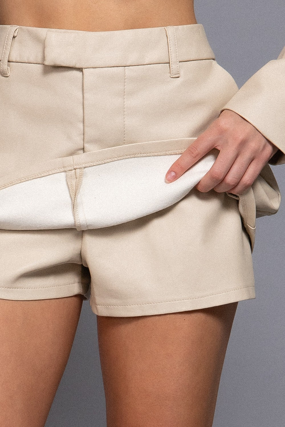 Lexi Faux Leather Skort