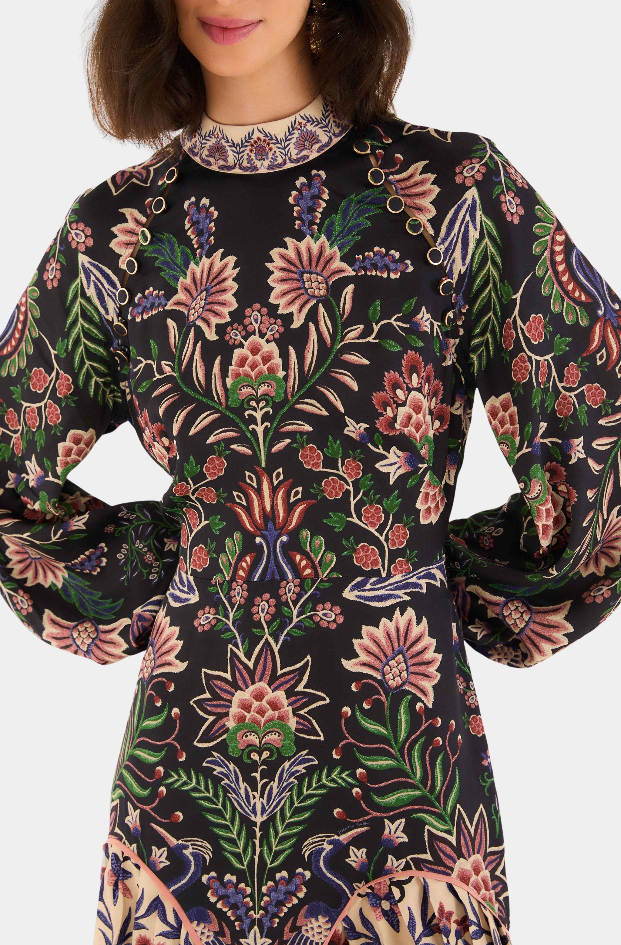 Marvelous Garden Black Mini Dress