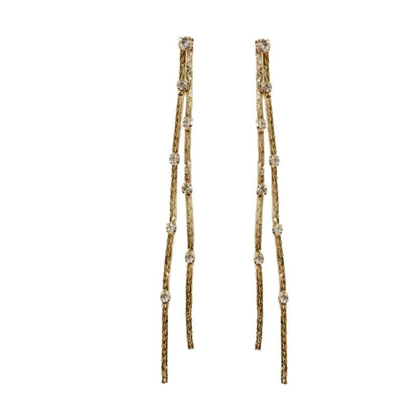 Diamond Dotted Duster Earrings