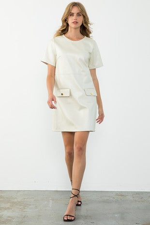 Vail Faux Leather Dress
