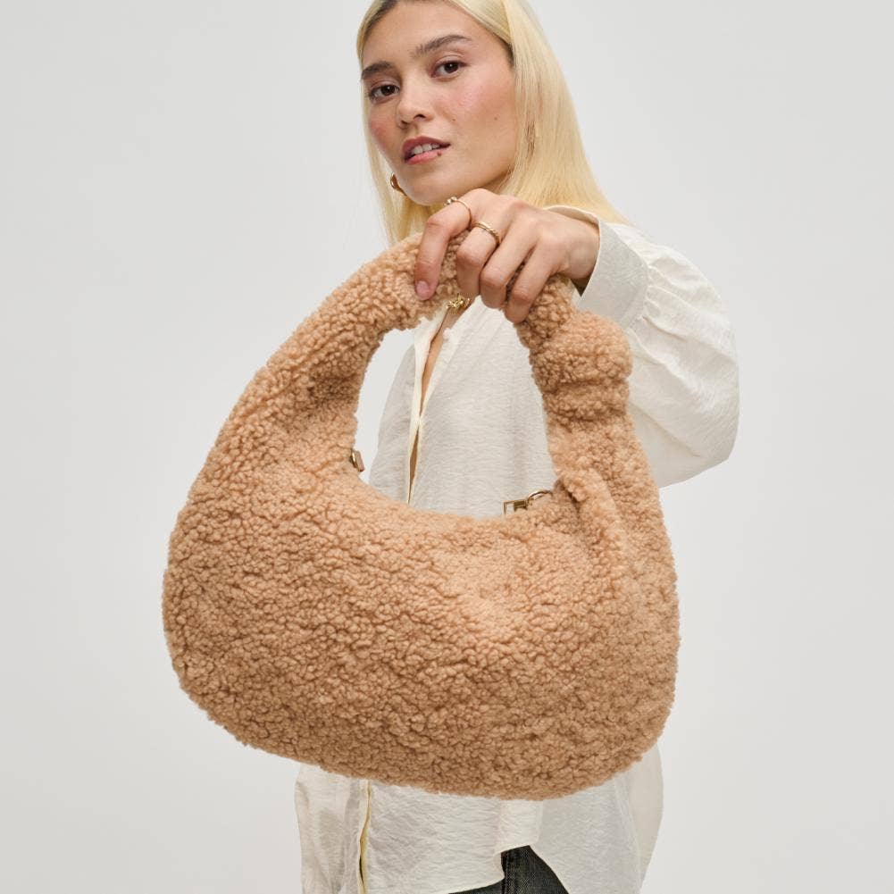 Charlene Sherpa Shearling Shoulder Bag