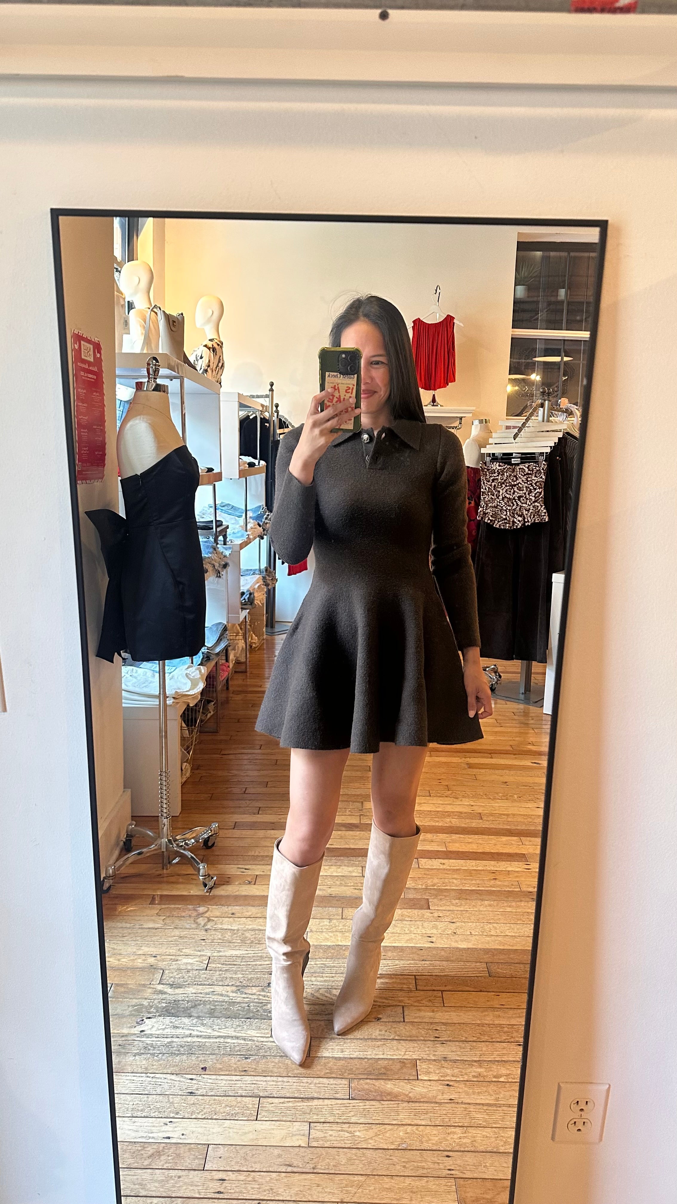 Lexter Mini Volume Knit Dress