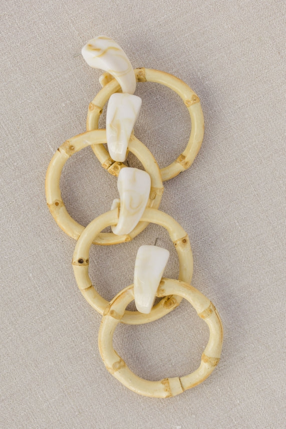 Bamboo Drop Earrings