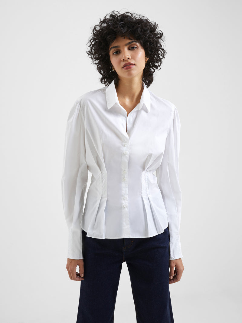 Rhodes Poplin Cinched Waist Shirt