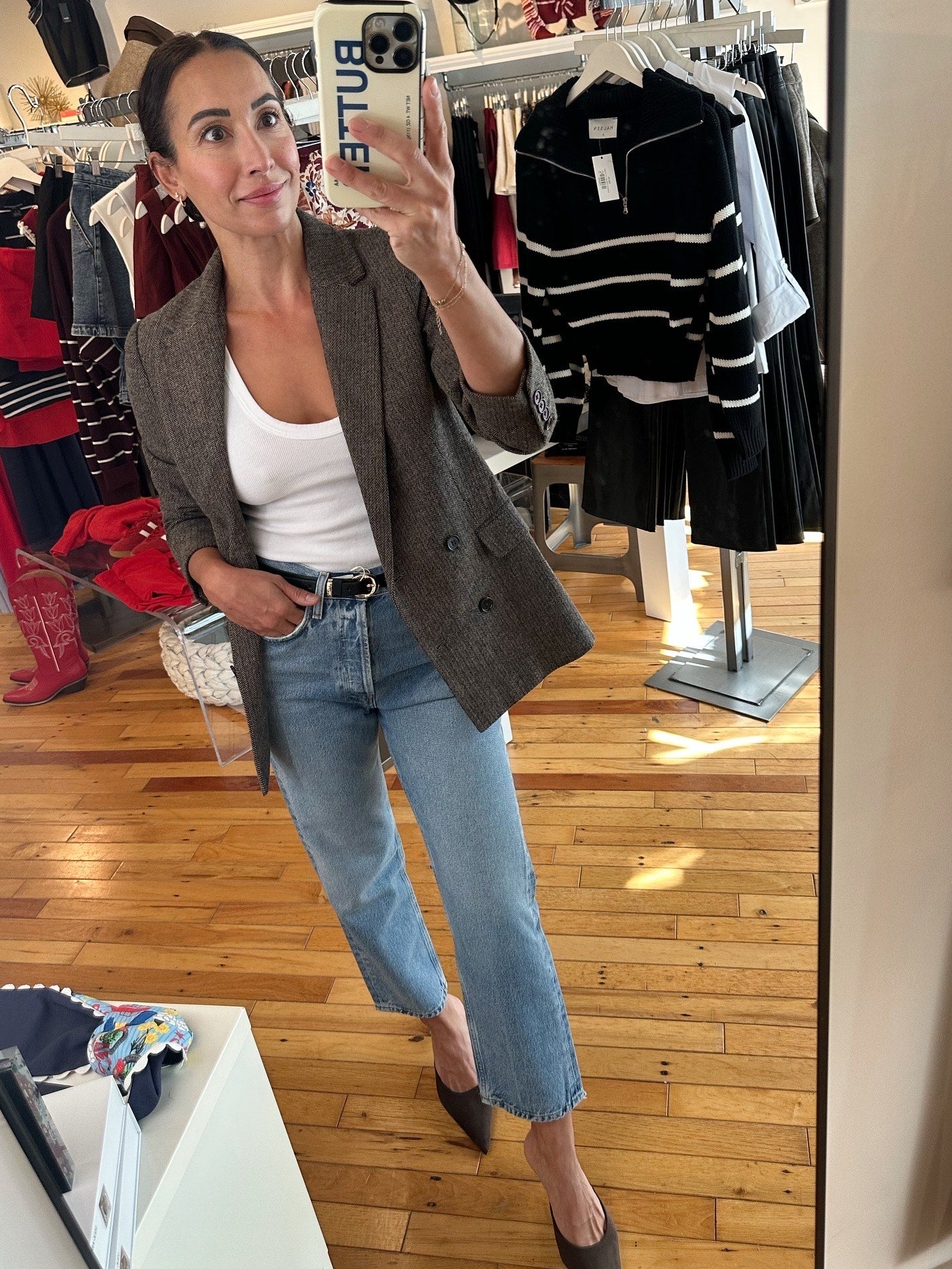 90's Crop Mid Rise Straight
