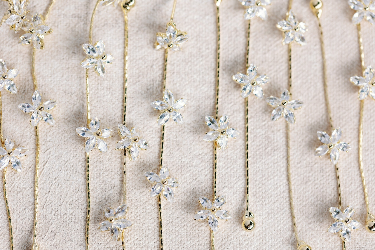 Diamond Daisy Earrings