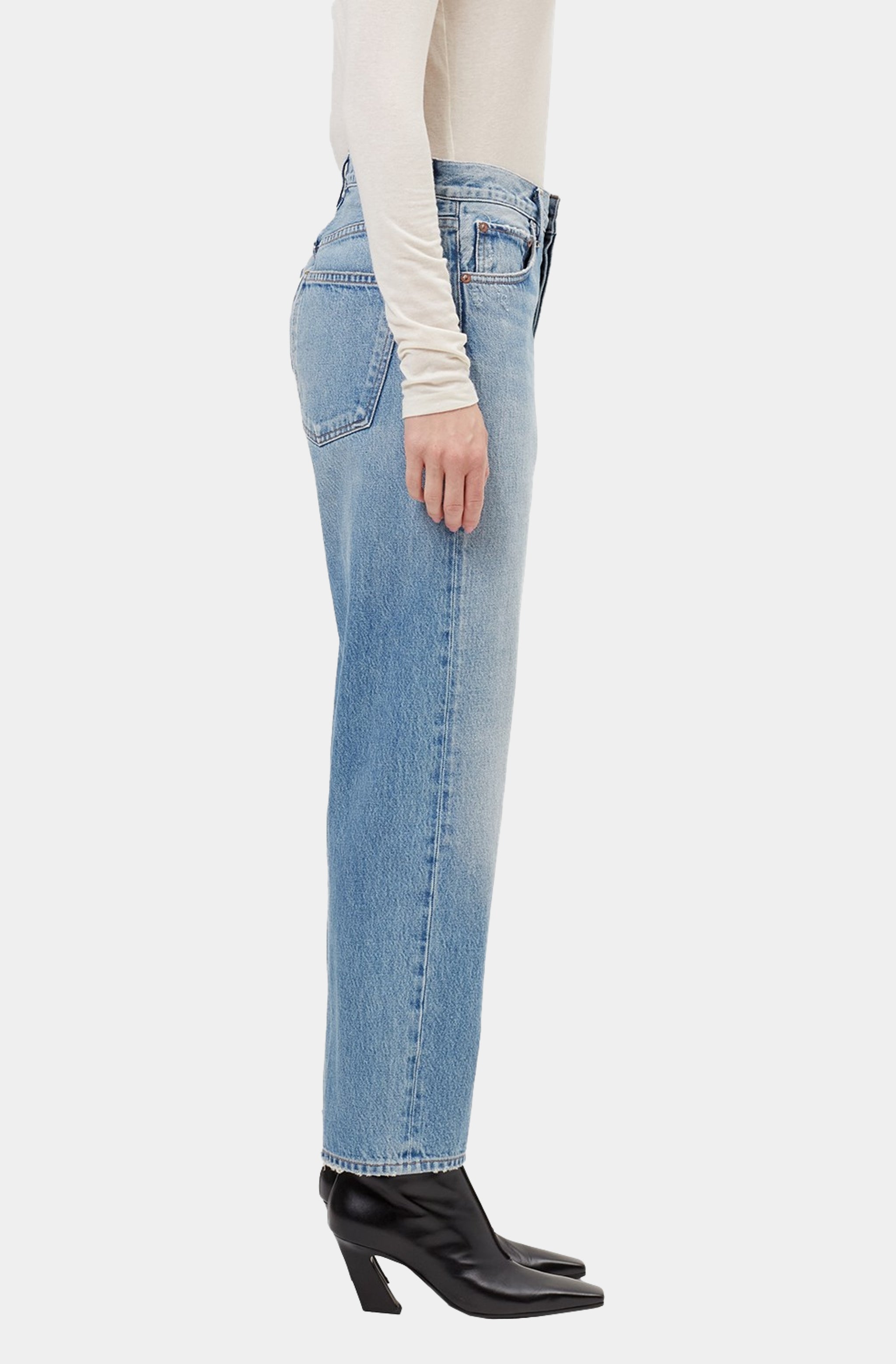 90's Crop Mid Rise Straight