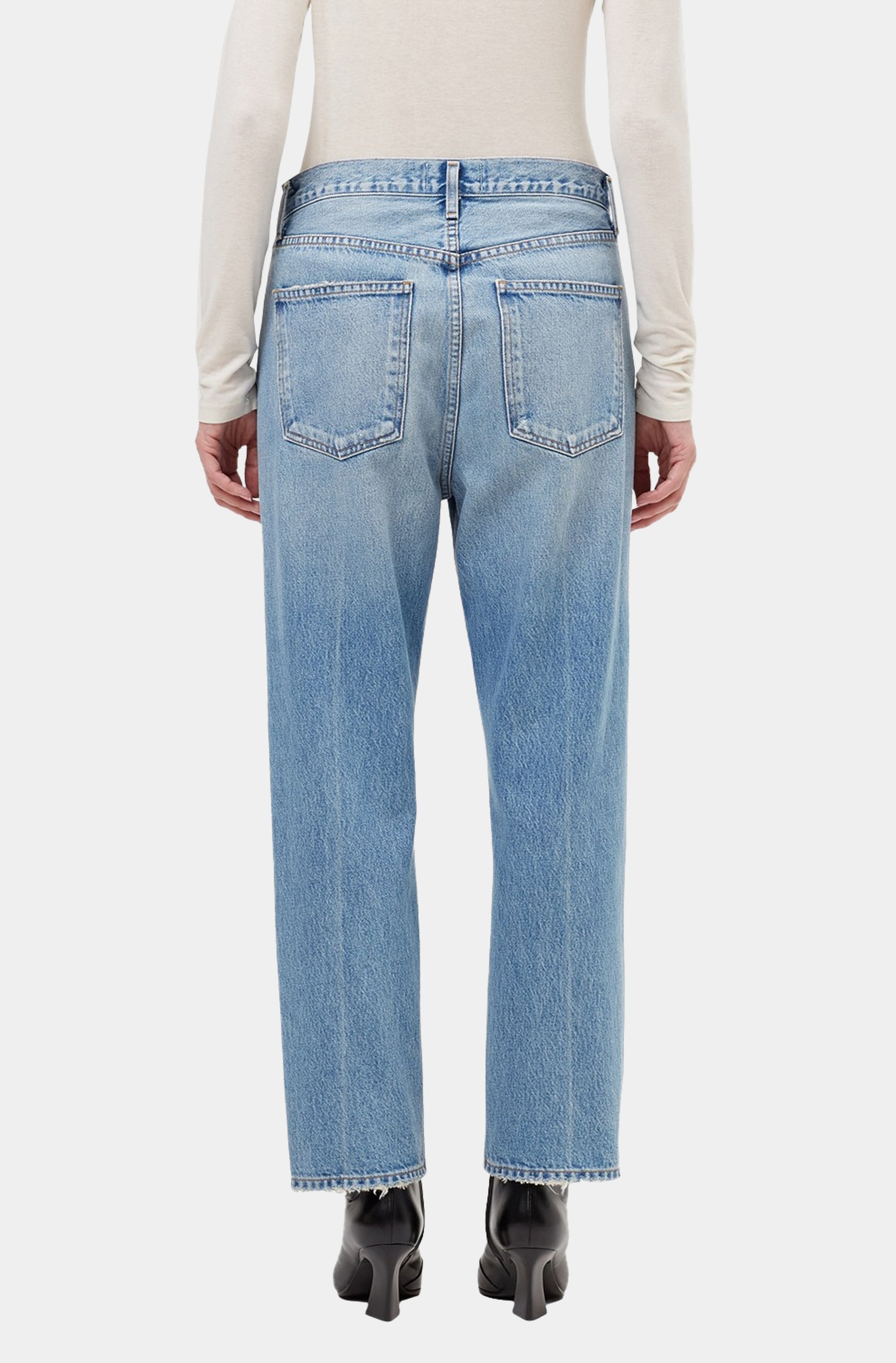 90's Crop Mid Rise Straight