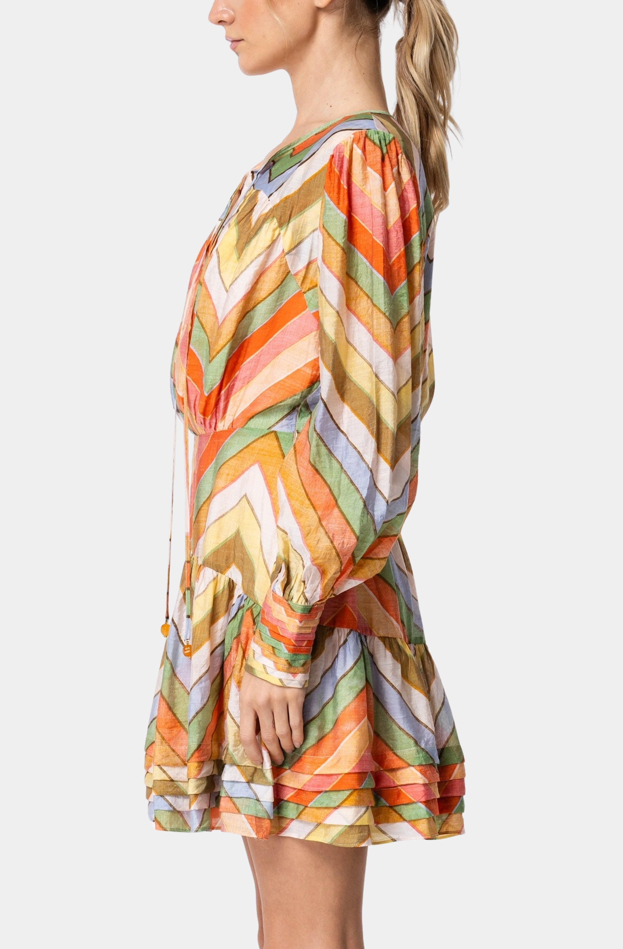Emerie Striped Mini Dress