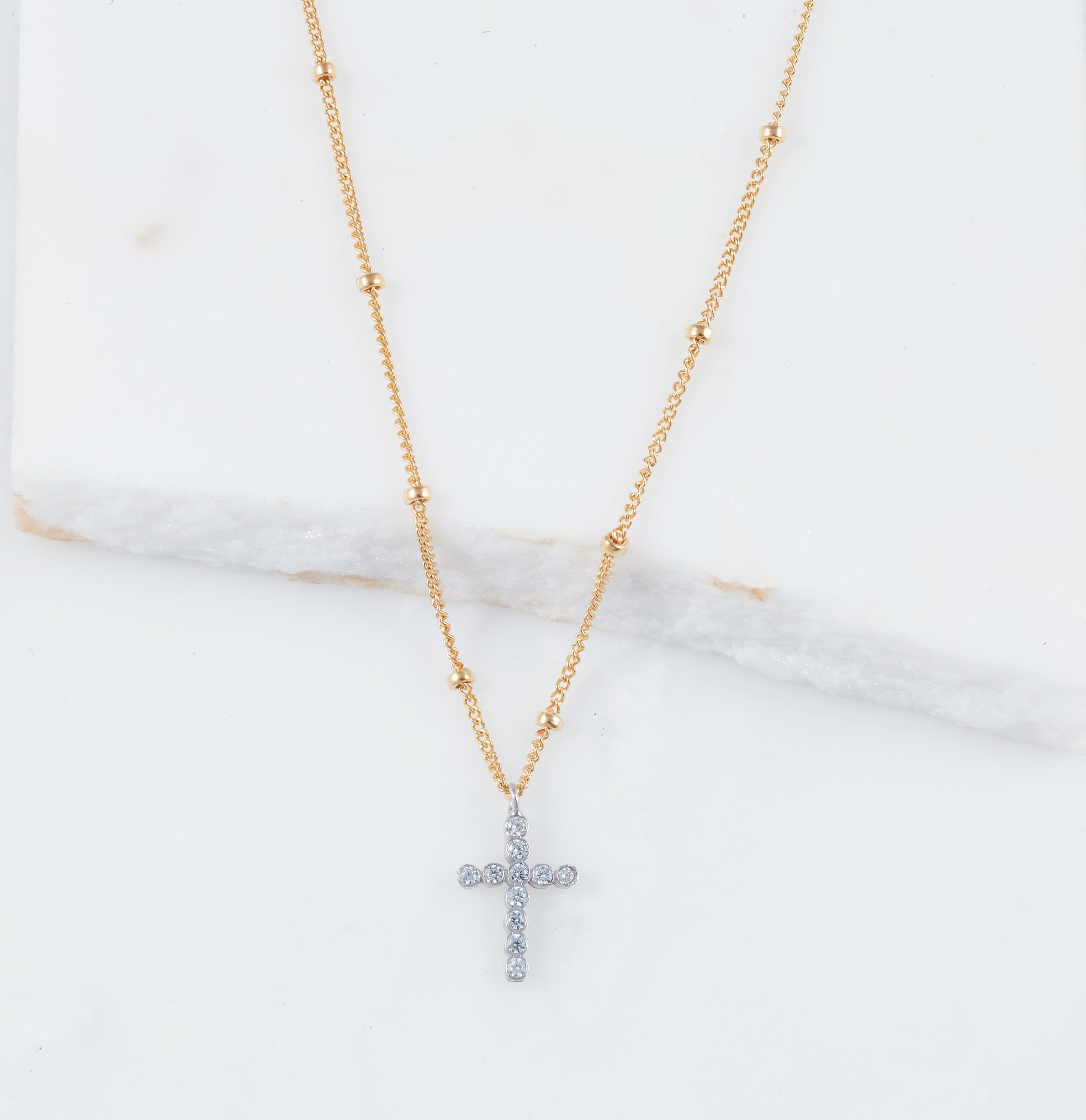 Devotion SS Cross Necklace