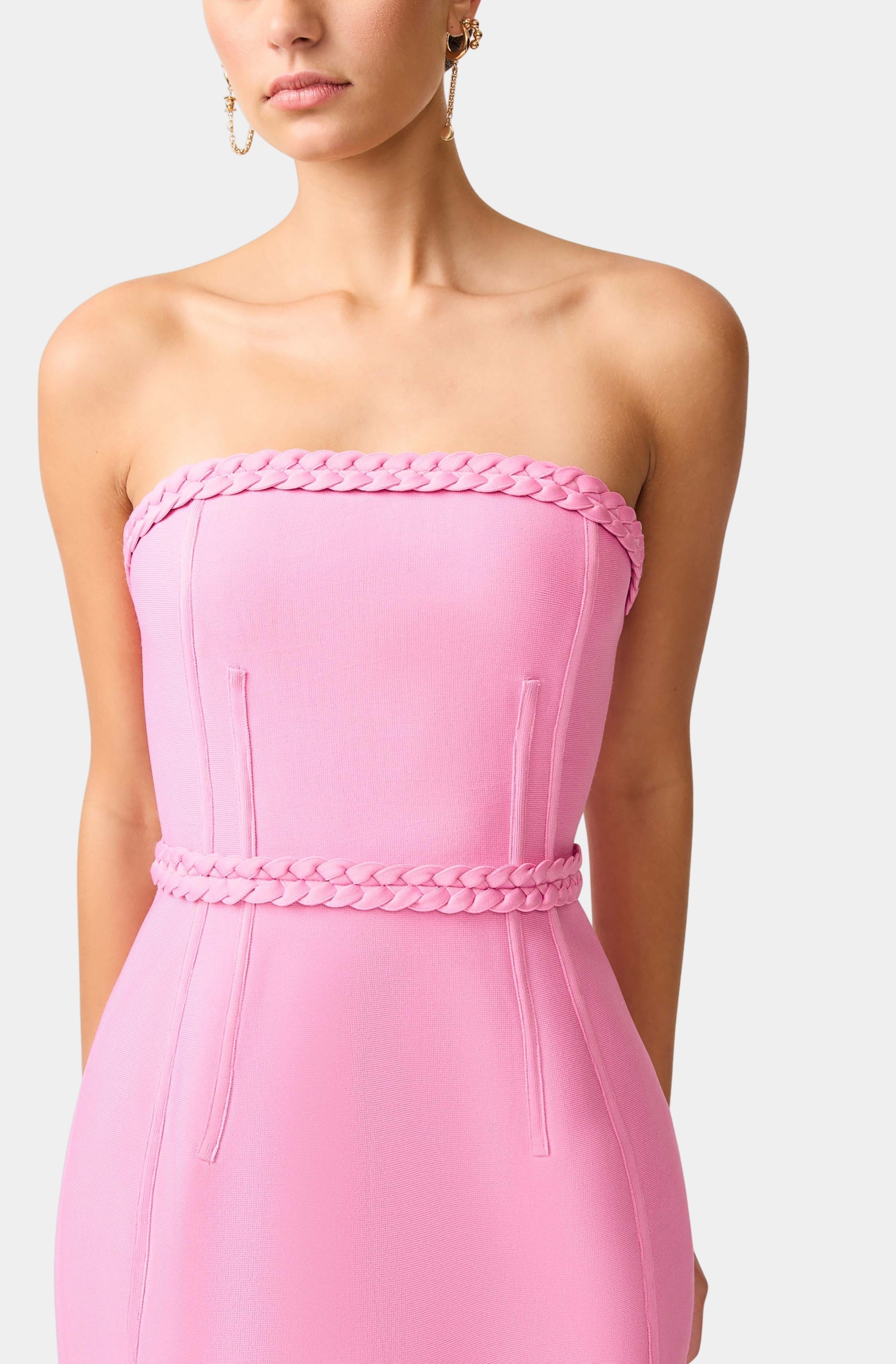 Coralene Strapless Mini Dress