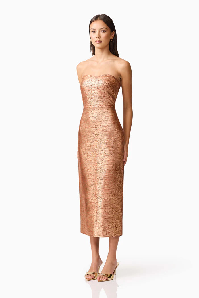 Rhian Strapless Midi Dress