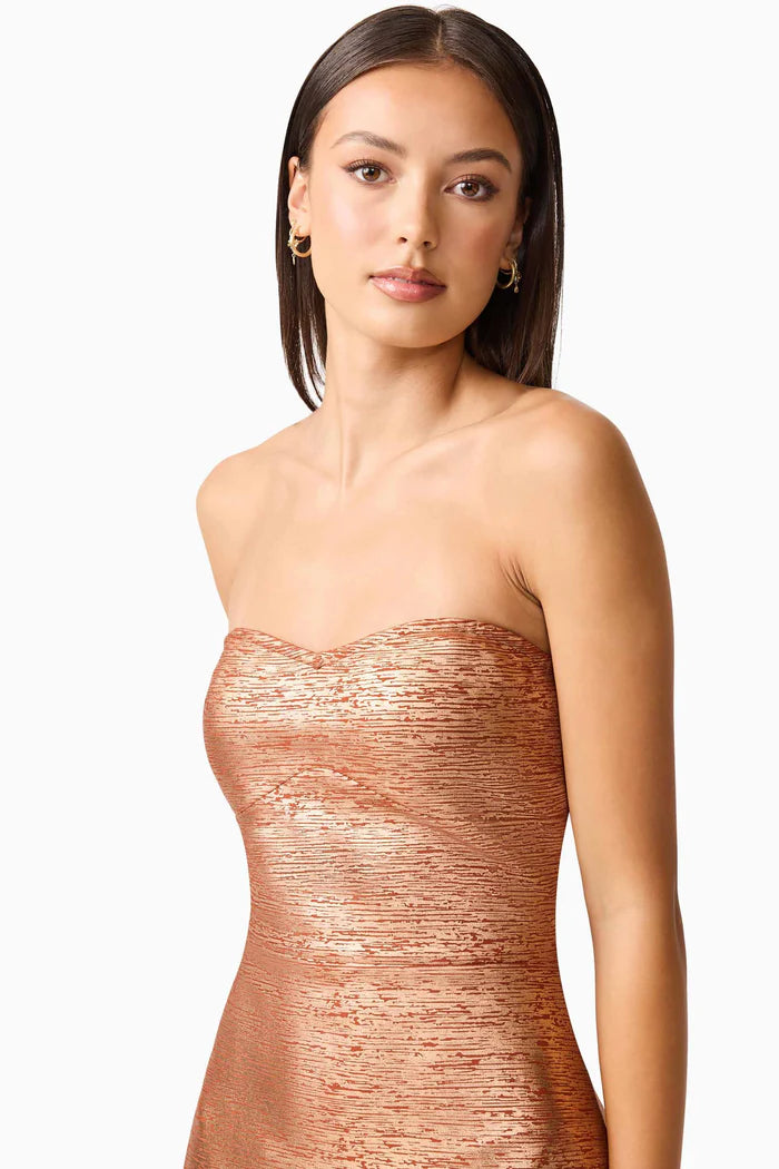 Rhian Strapless Midi Dress
