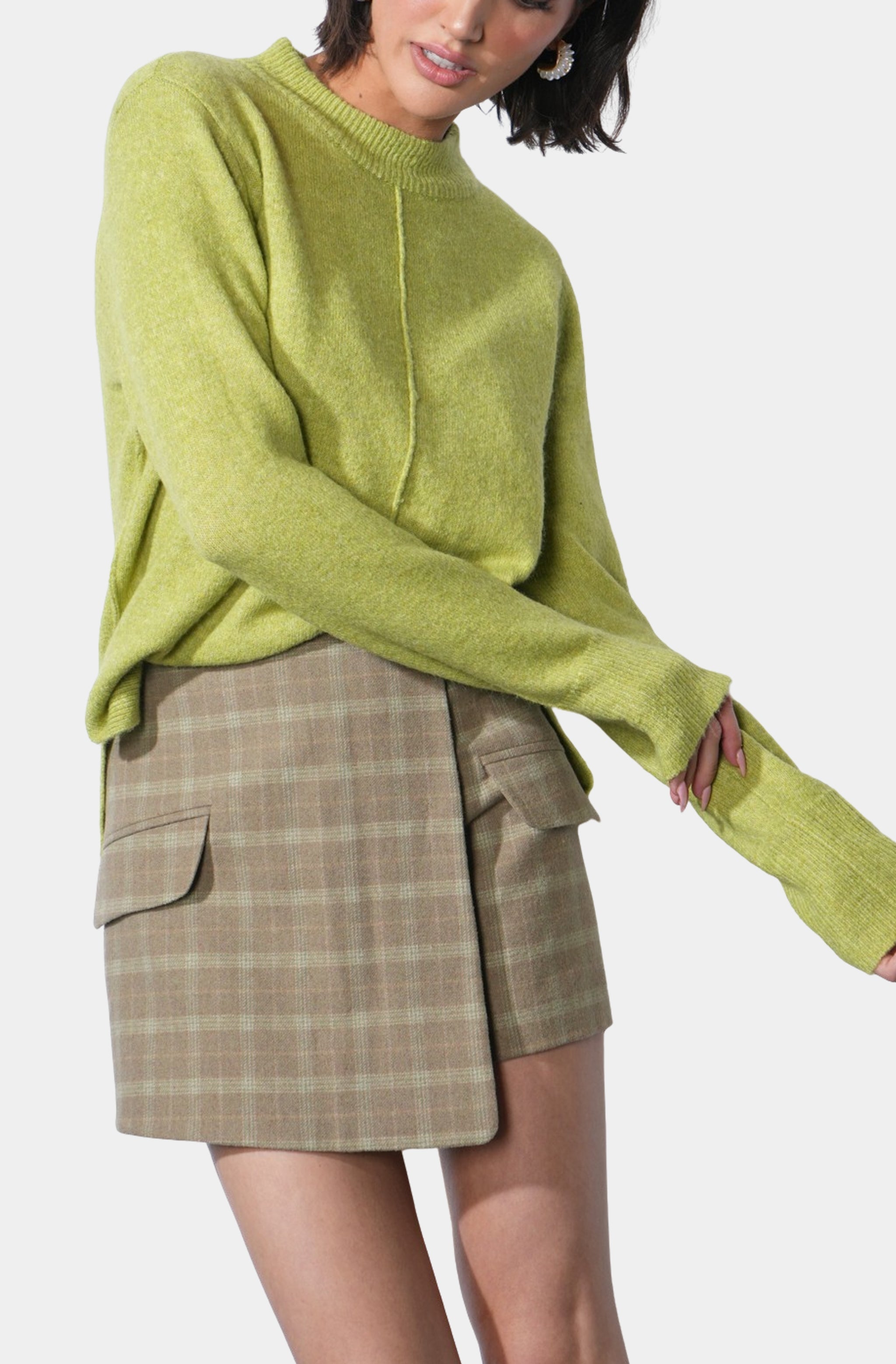 Lucia Rib Pullover Sweater Top
