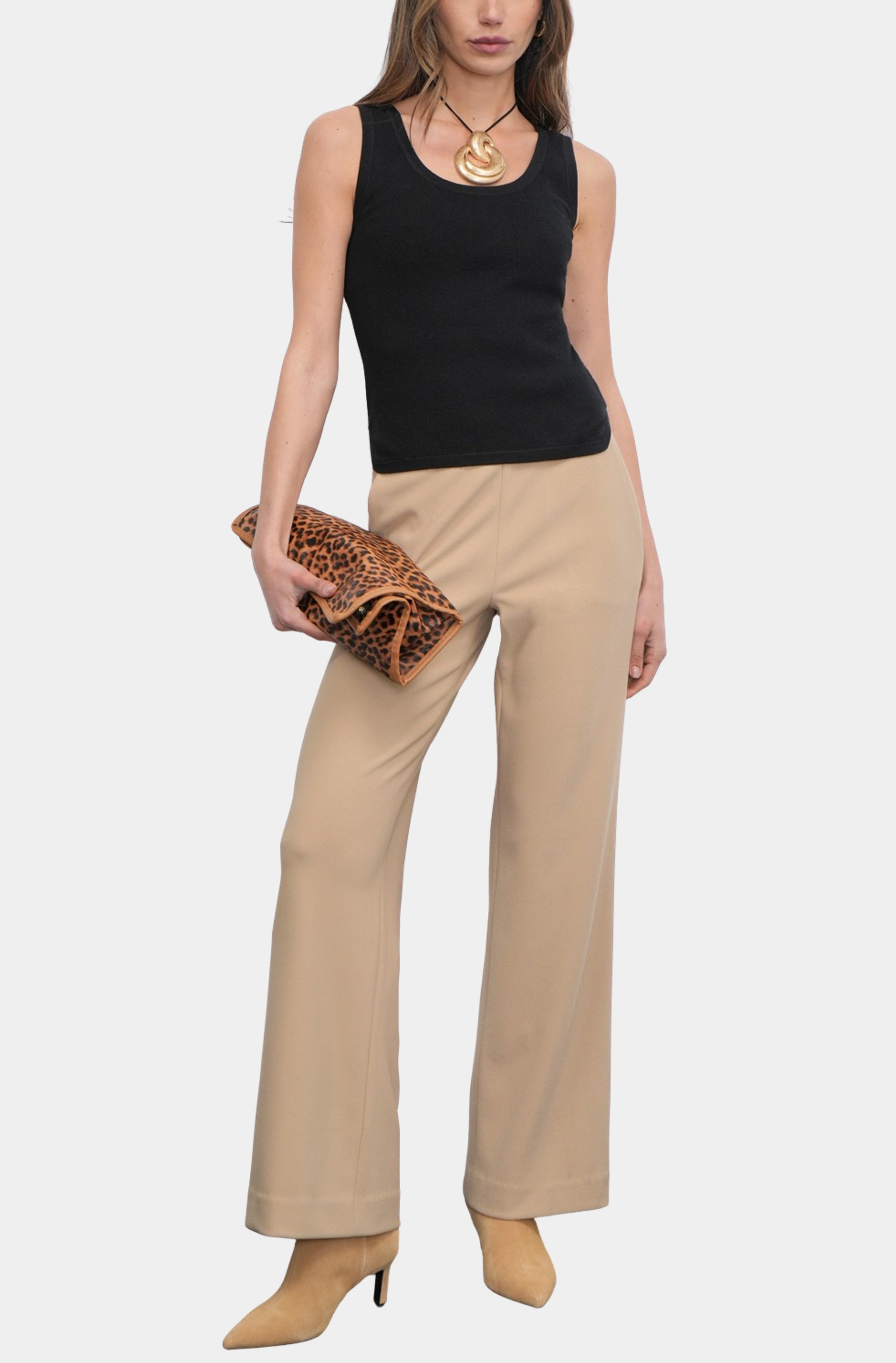 Silvie Wide Leg Knit Trouser