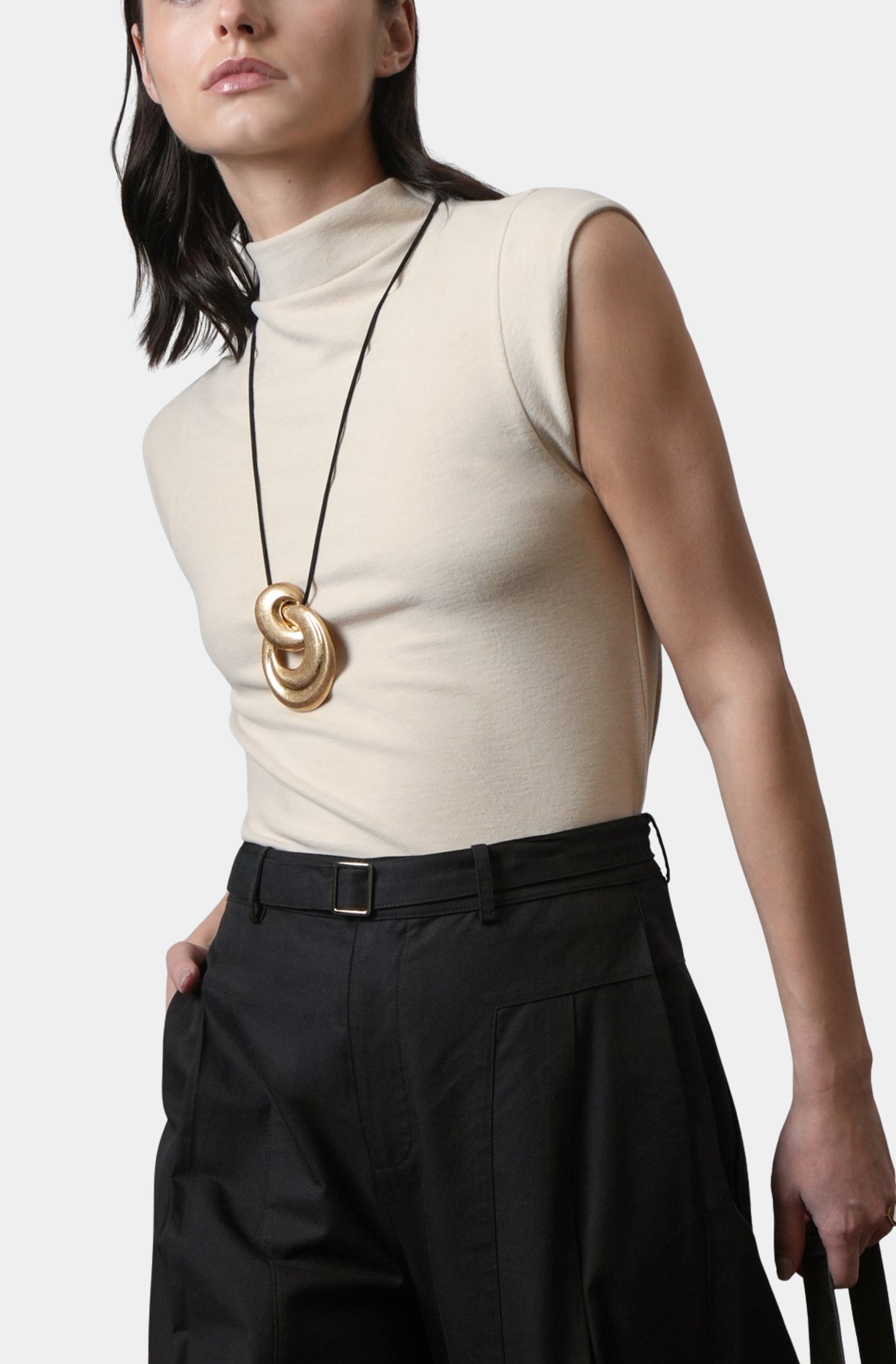 Paloma Funnel Neck Knit Top