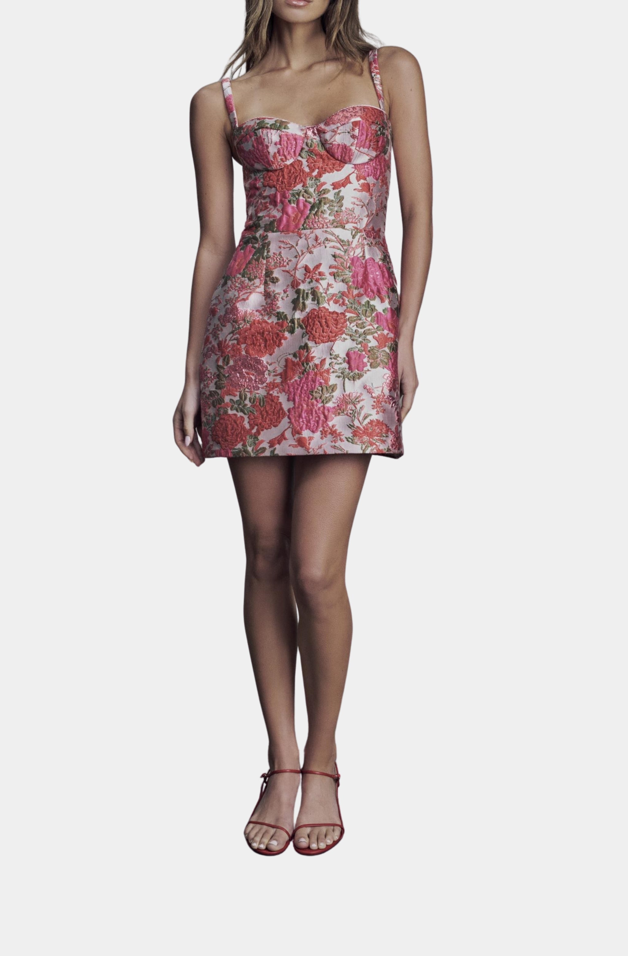 claudette cut out dress in pink Superdown Claudette Cut Out Dress