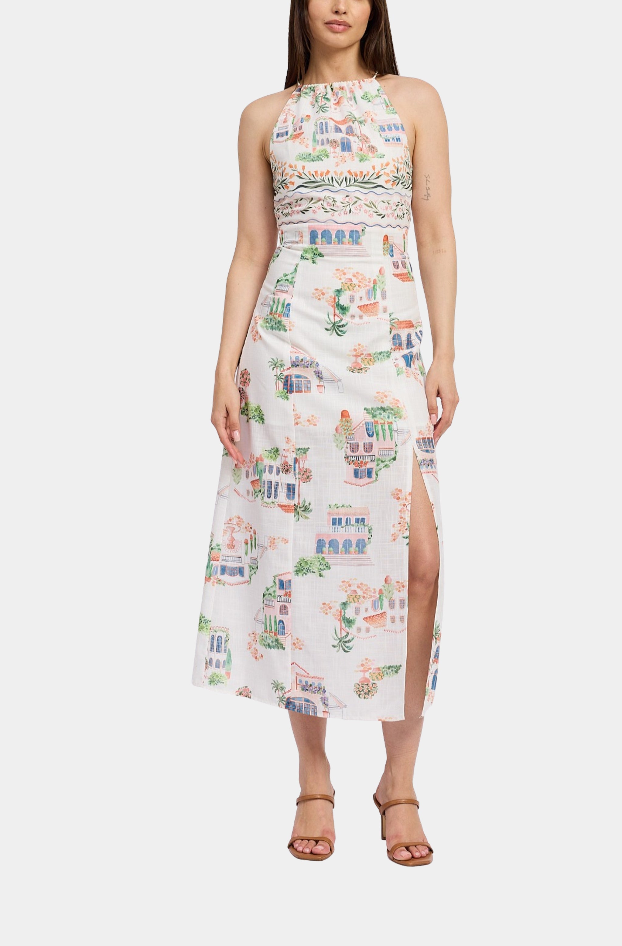 Alaia Linen Maxi Dress