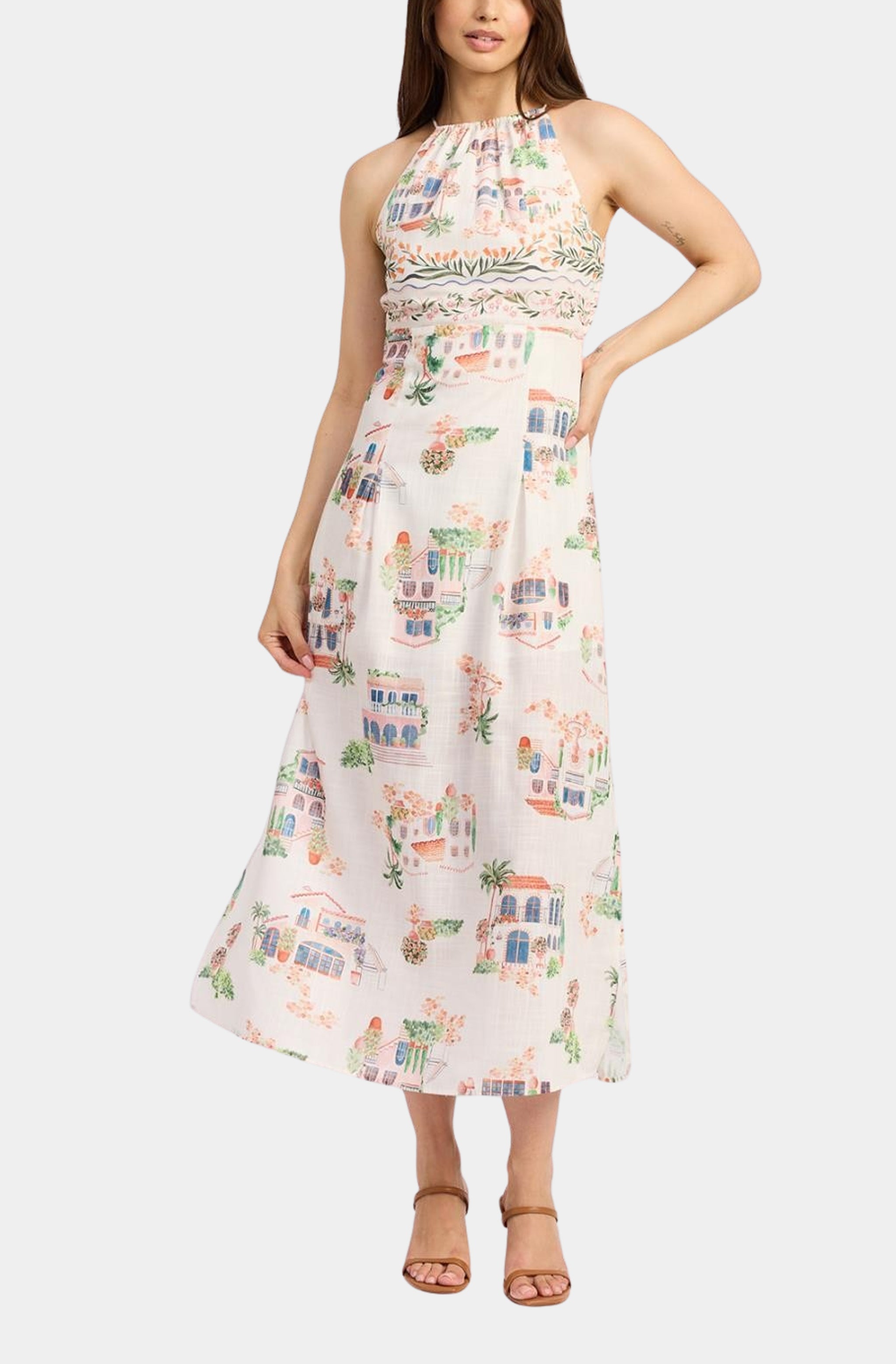Alaia Linen Maxi Dress