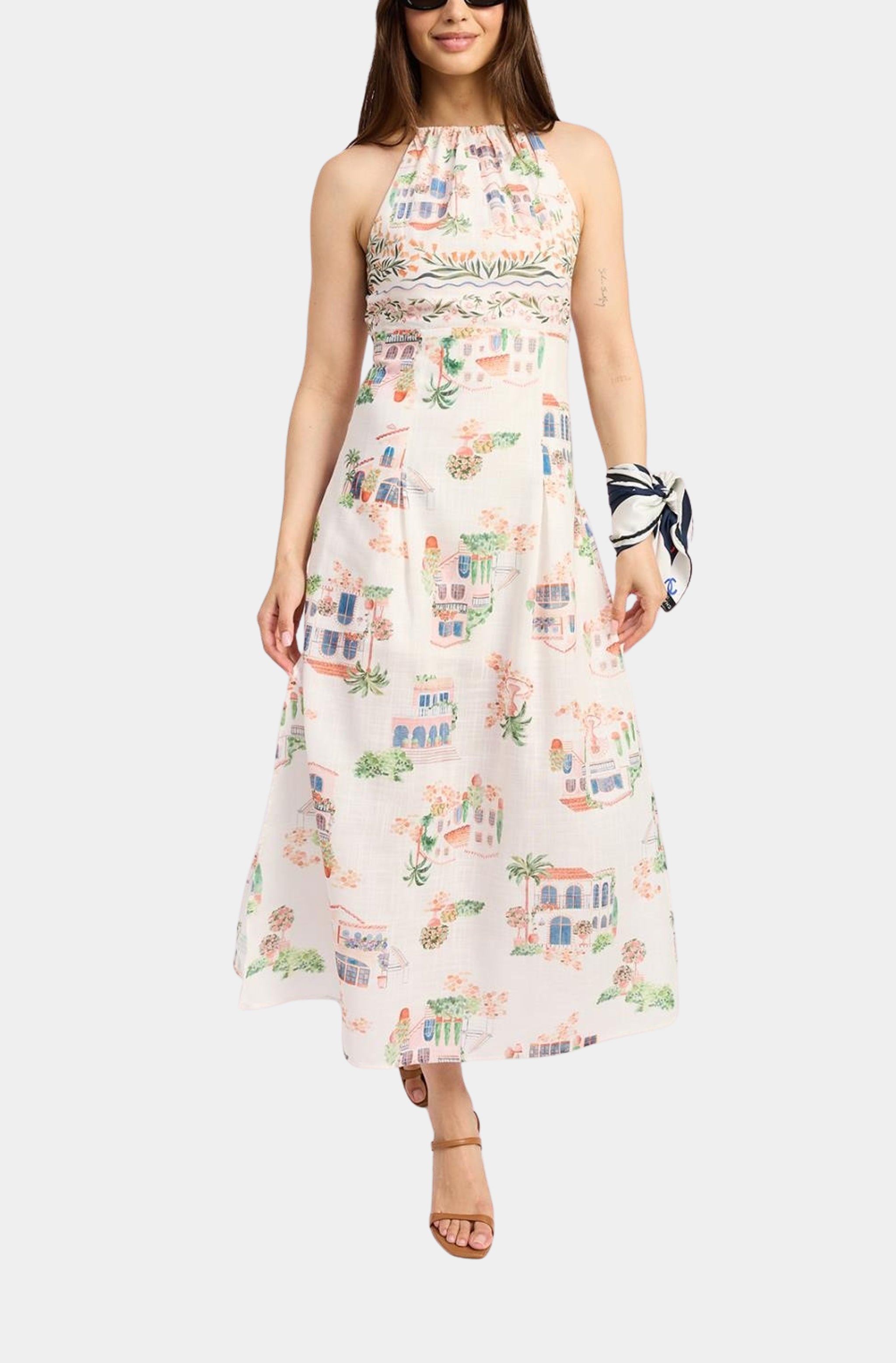 Alaia Linen Maxi Dress
