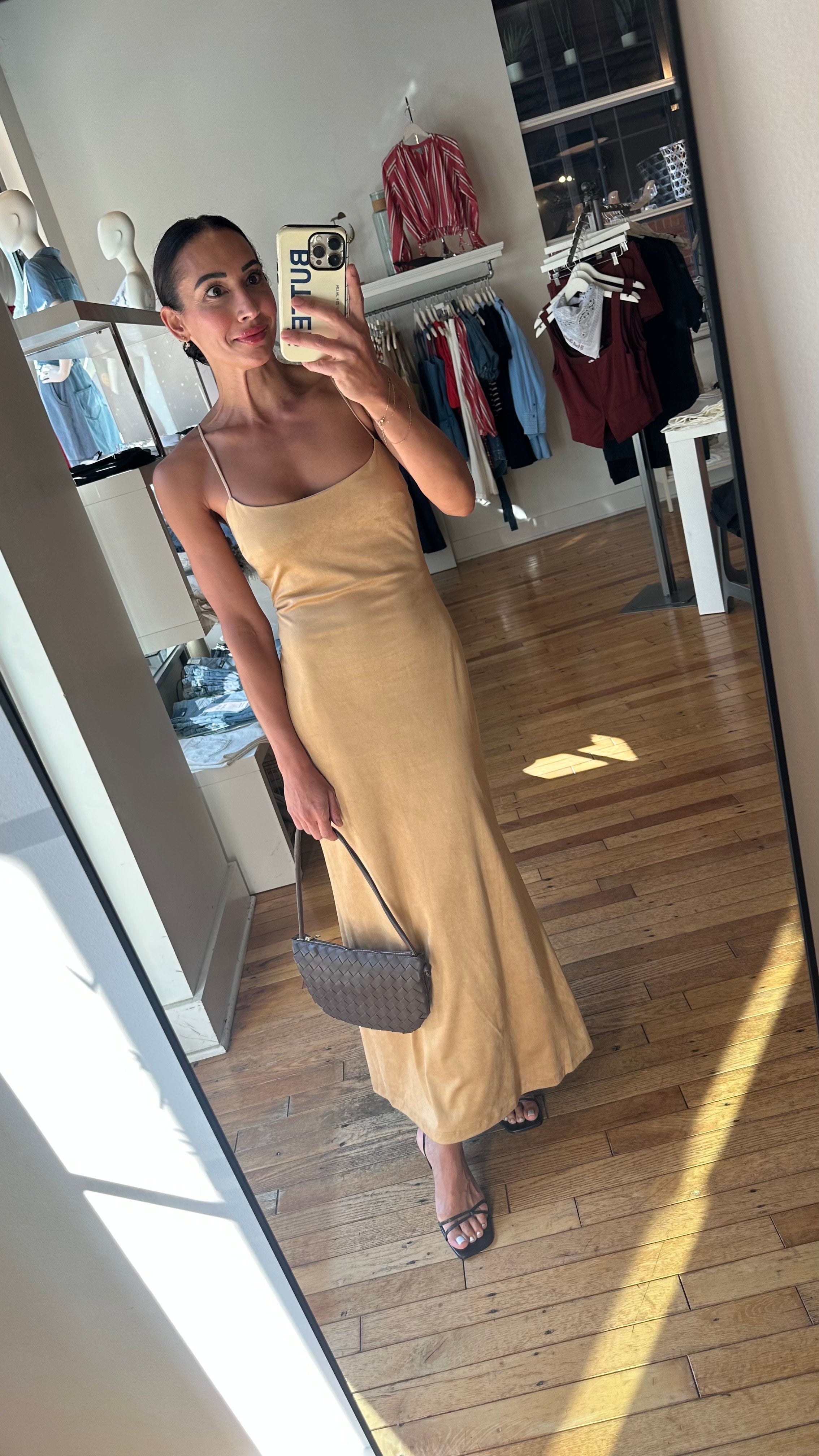Nadira Vegan Suede Dress