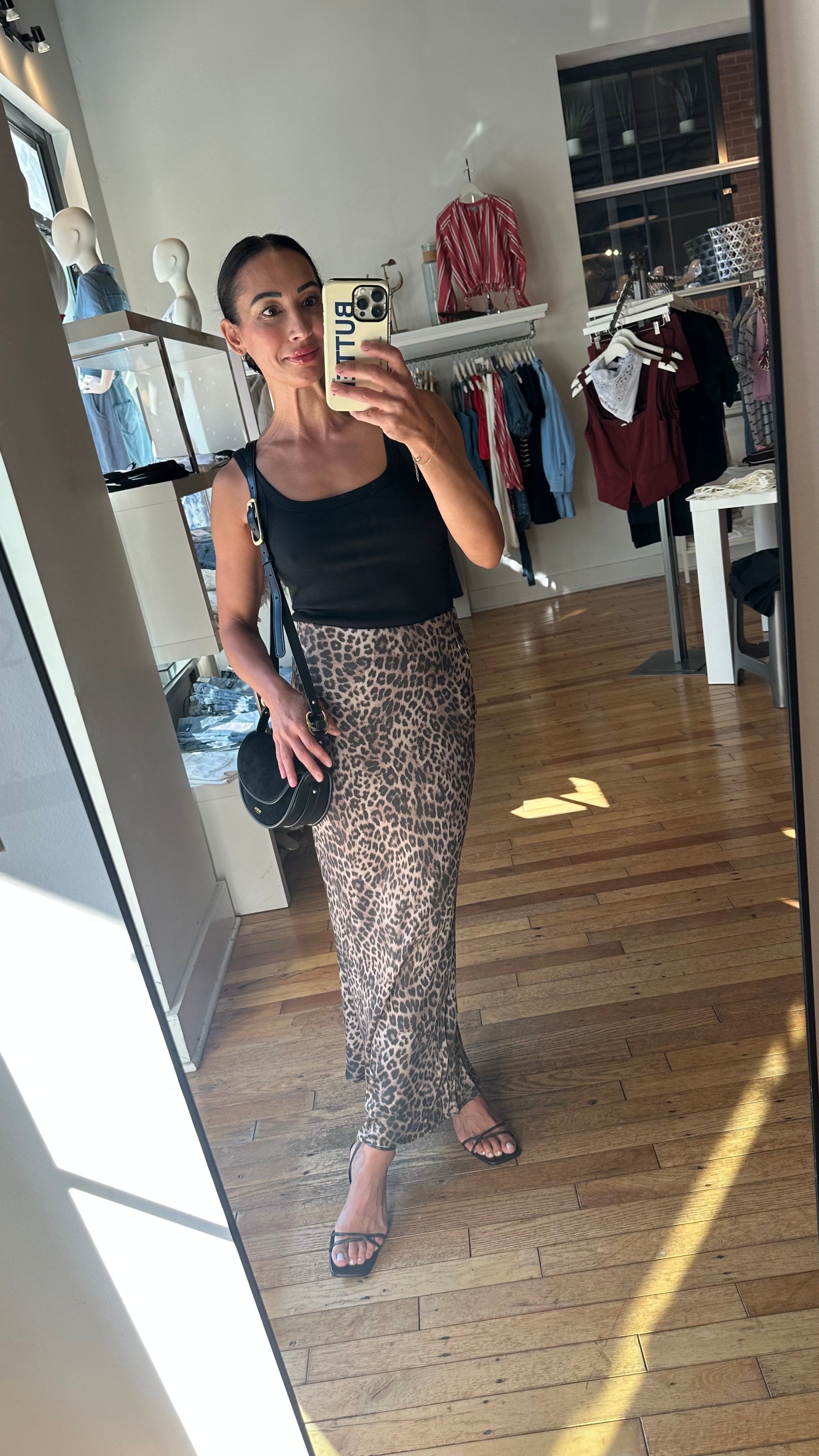 Izabel Leopard Skirt