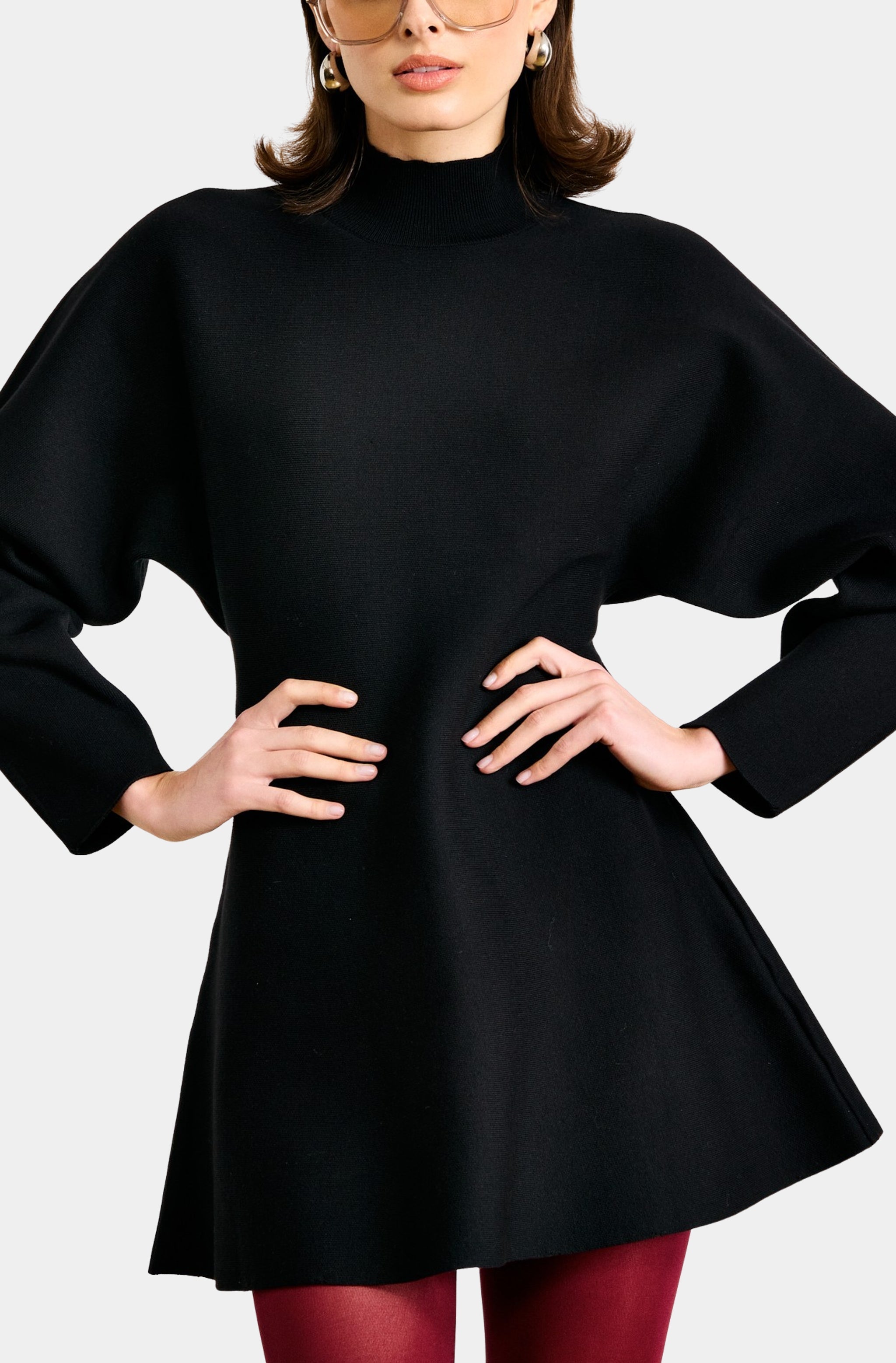 peplum sweater dress Anzu Peplum Sweater Mini Dress
