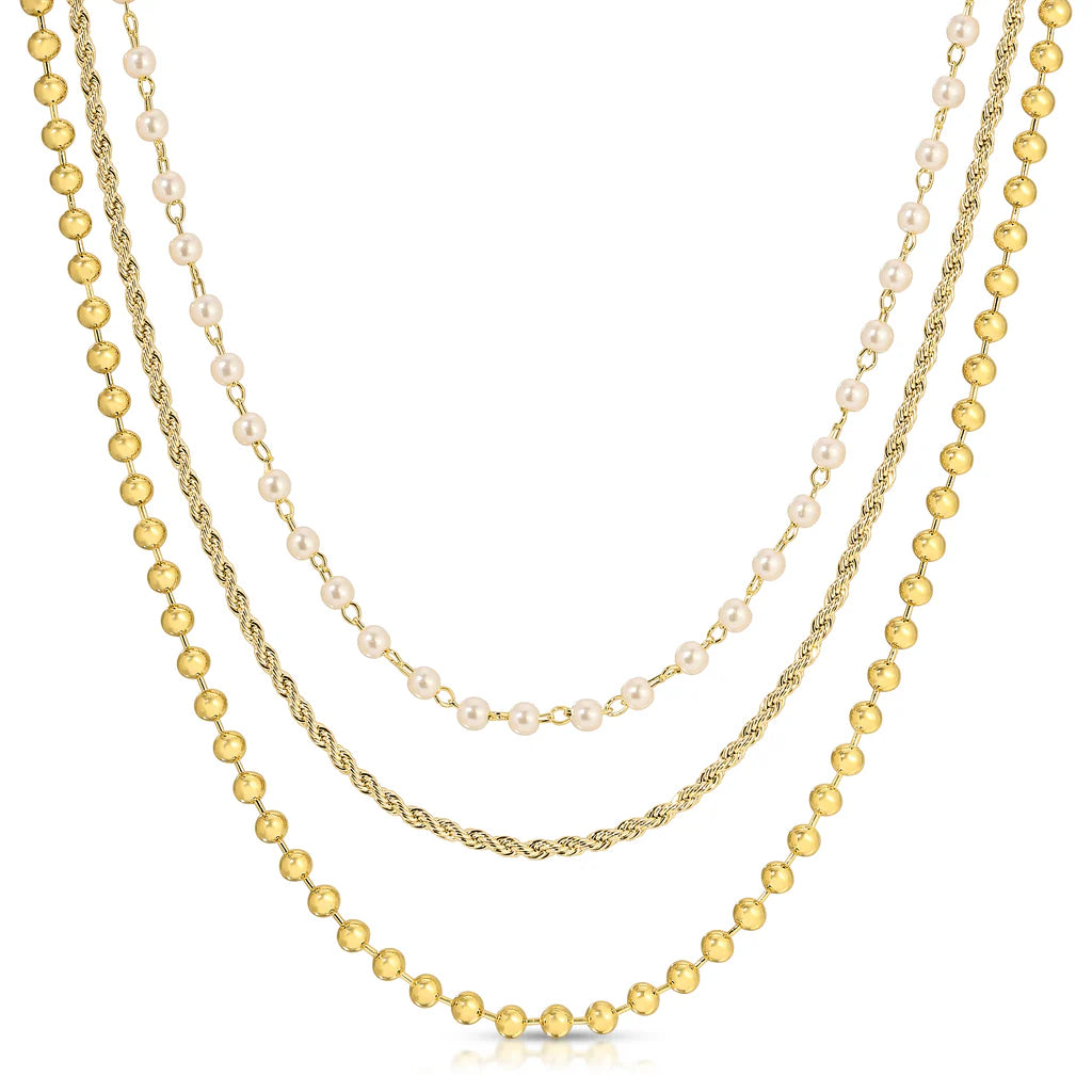 Antonia Triple Strand Necklace