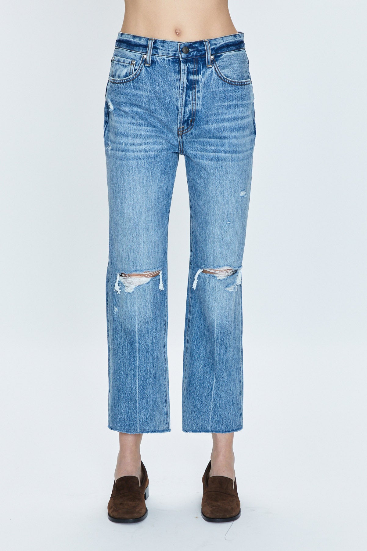 Cassie Crop in Bushwick Distressed