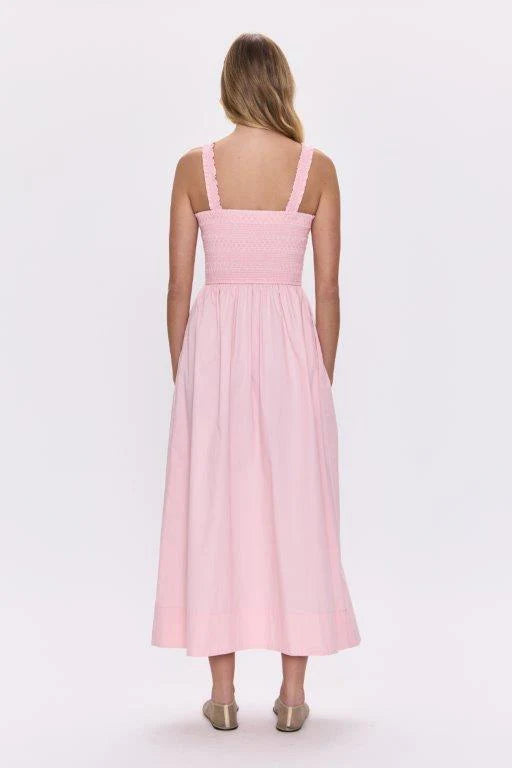 Genevieve Smocked Embroidered Dress