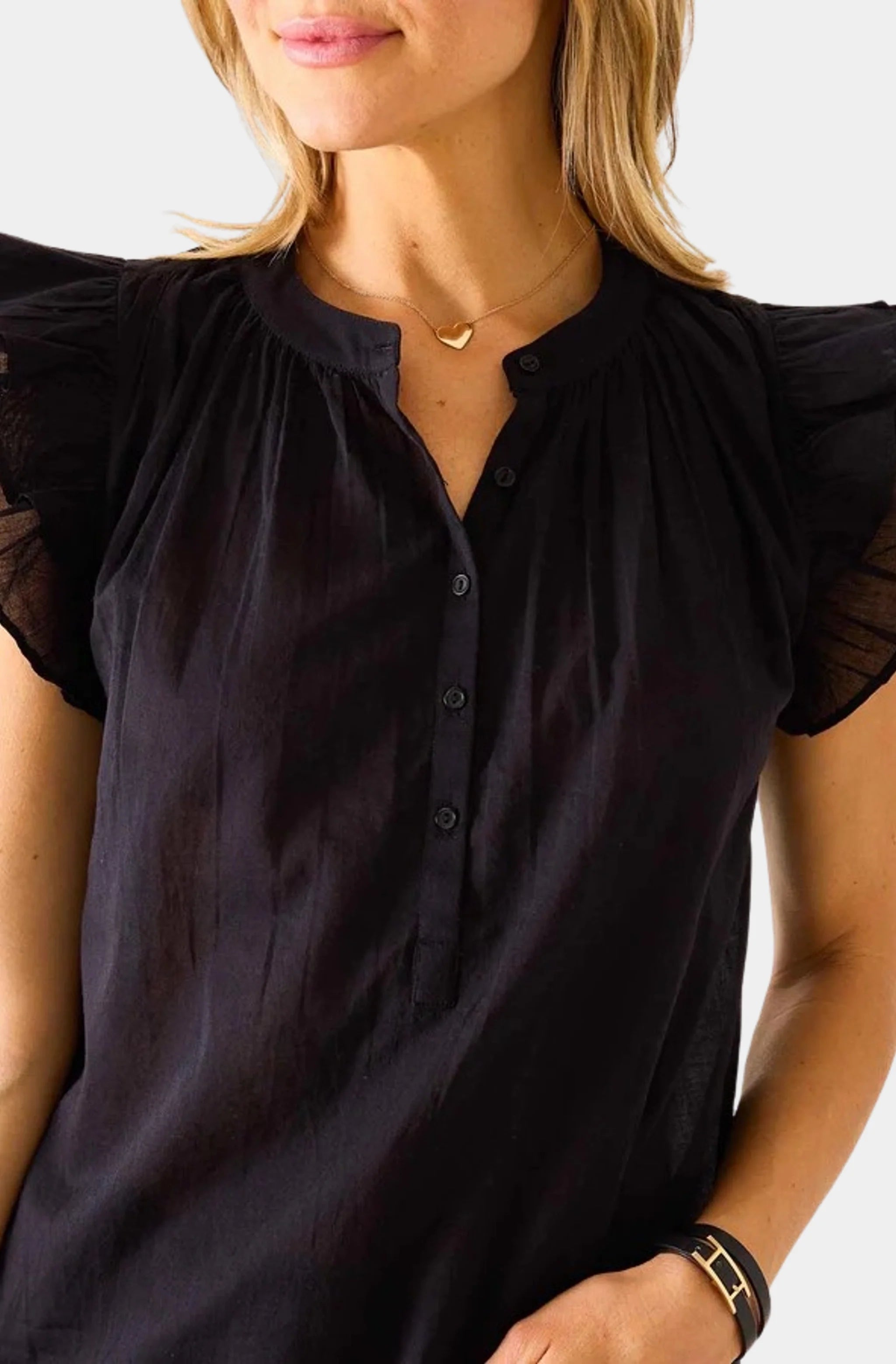 Flutter Sleeve Top