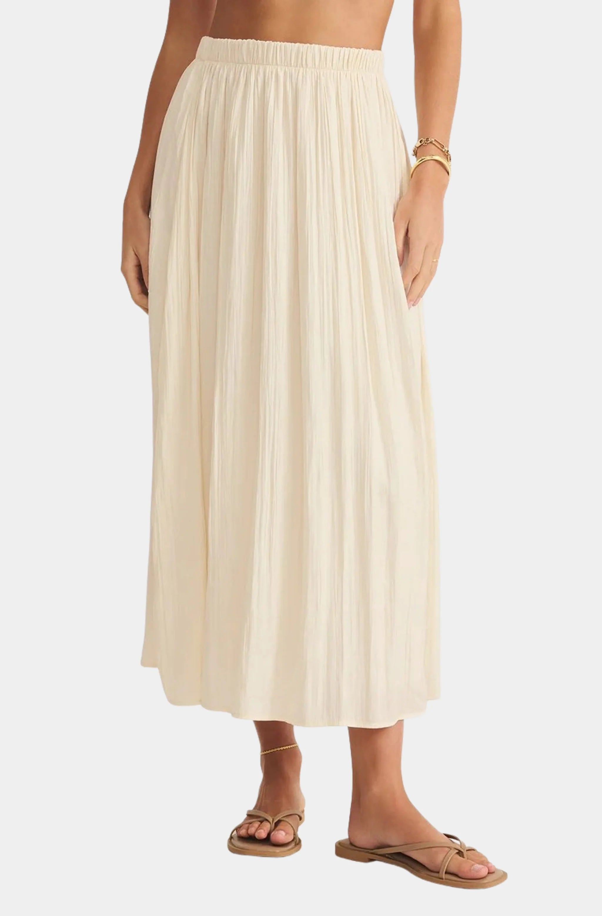 Nicoline Crinkle Midi Skirt