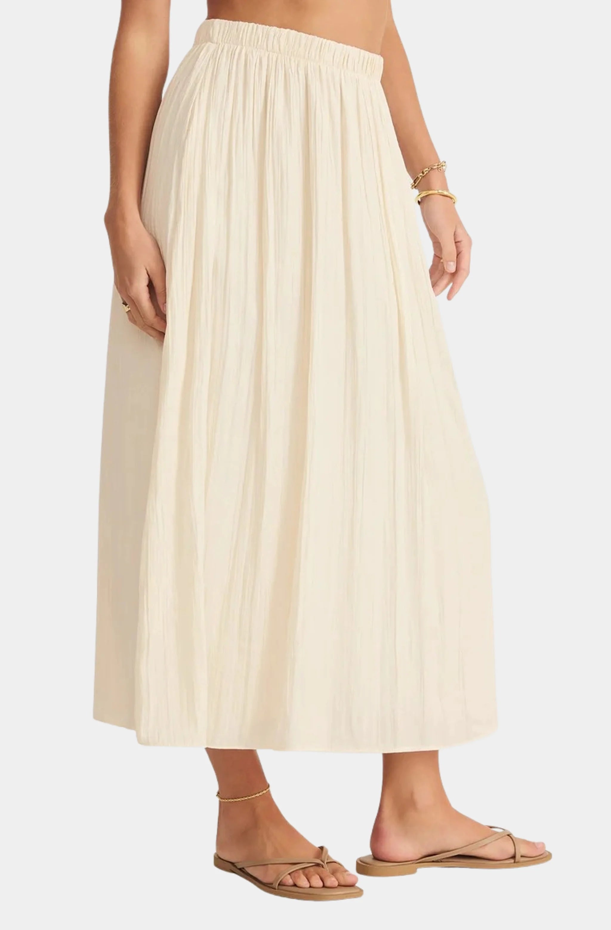 Nicoline Crinkle Midi Skirt