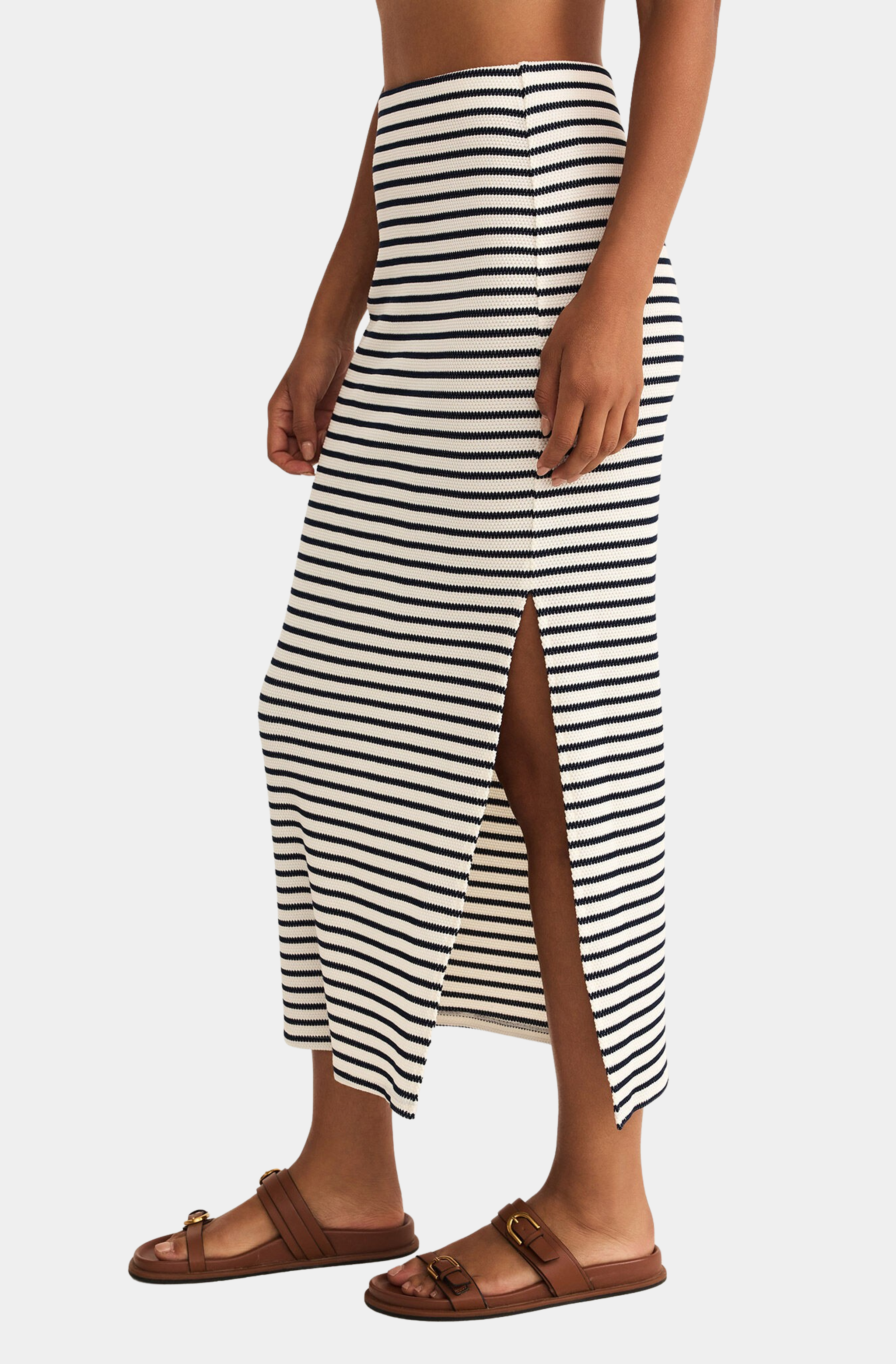 Ainslie Stripe Midi Skirt