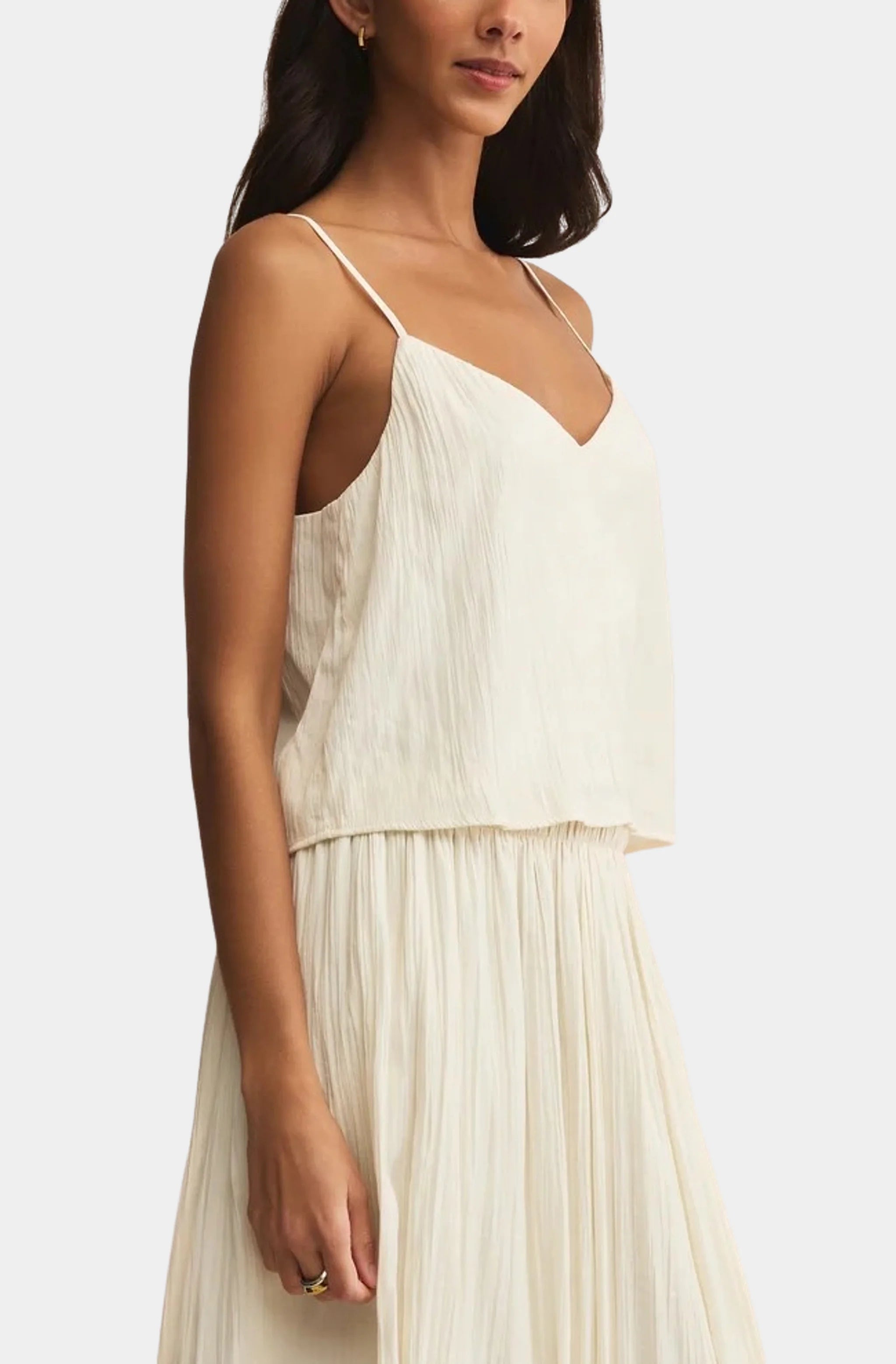 Fiore Crinkle Satin Tank