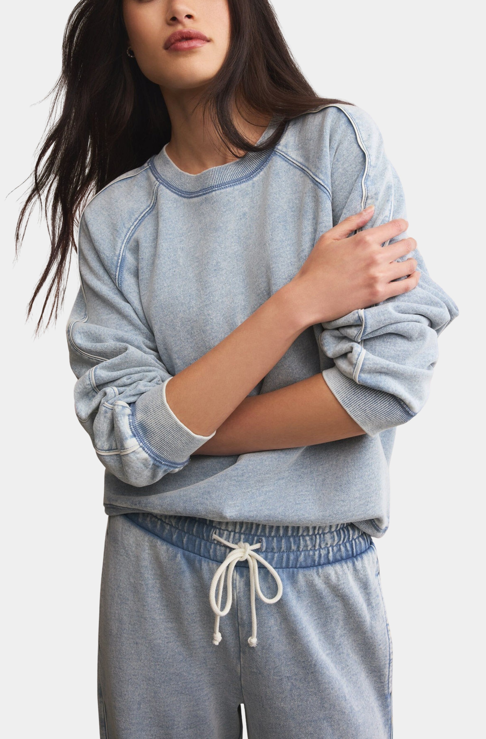 Sport Stripe Boyfriend Crew