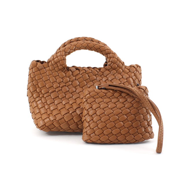 Woven Tote Crossbody Bag