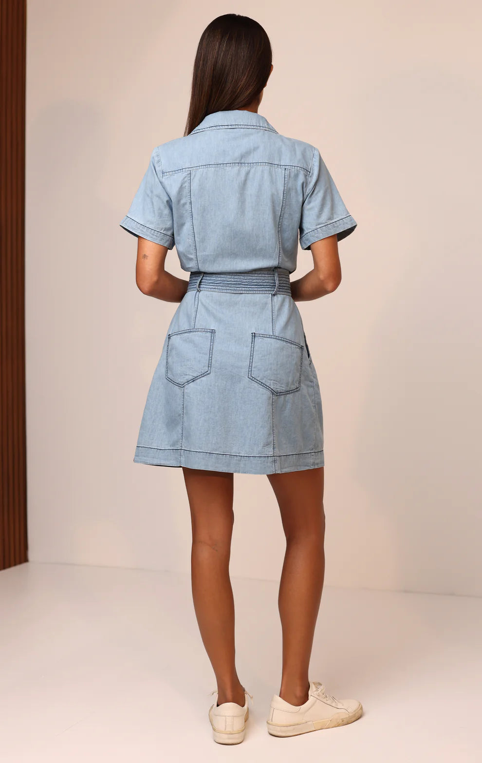 Amber Denim Mini Dress