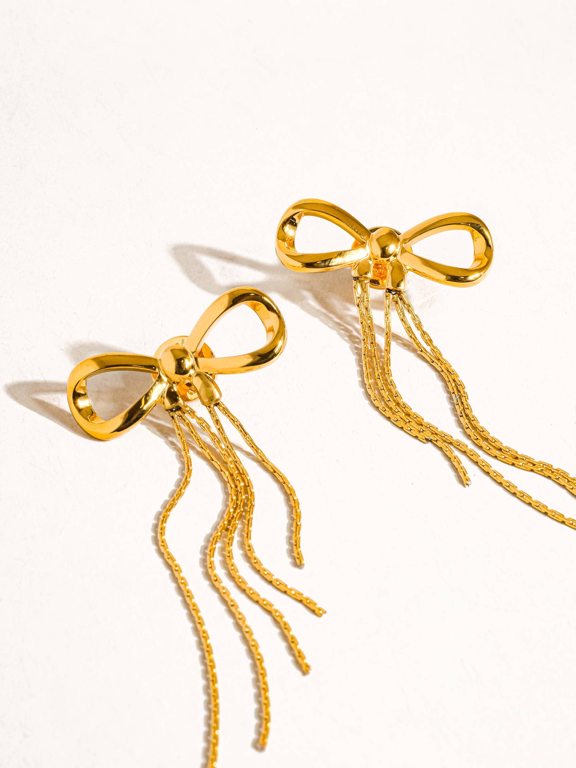 Hani 18K Gold Non-Tarnish Heart Tassel Earring
