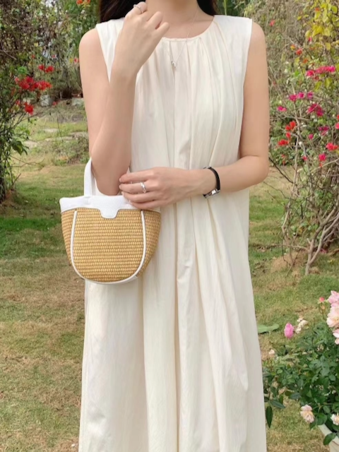 Small Straw Tote/Crossbody Bag