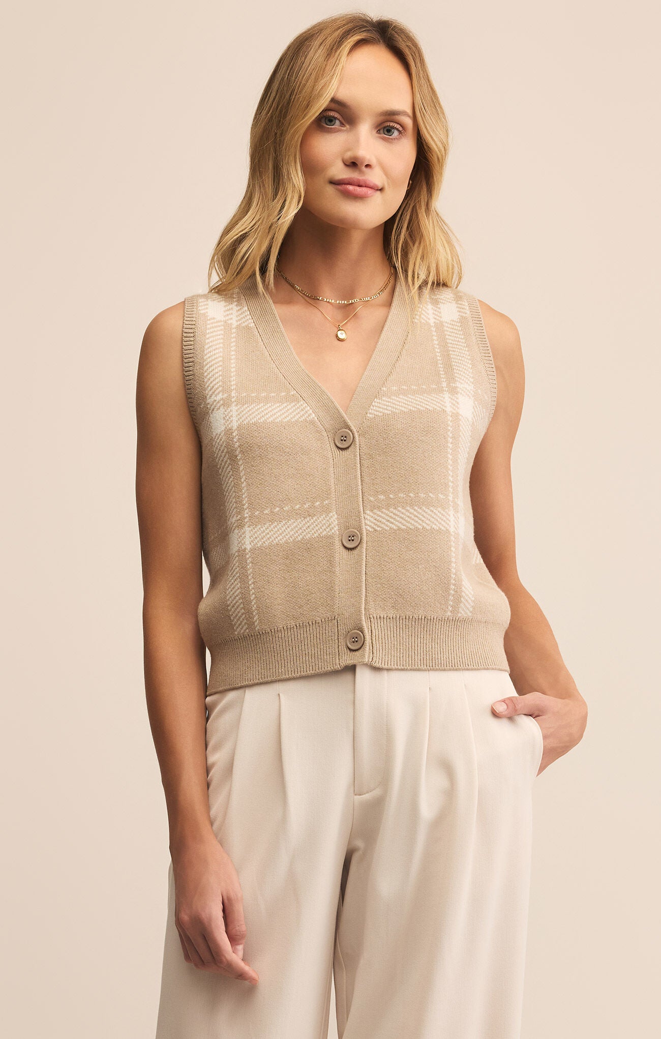 Oliver Plaid Sweater Vest